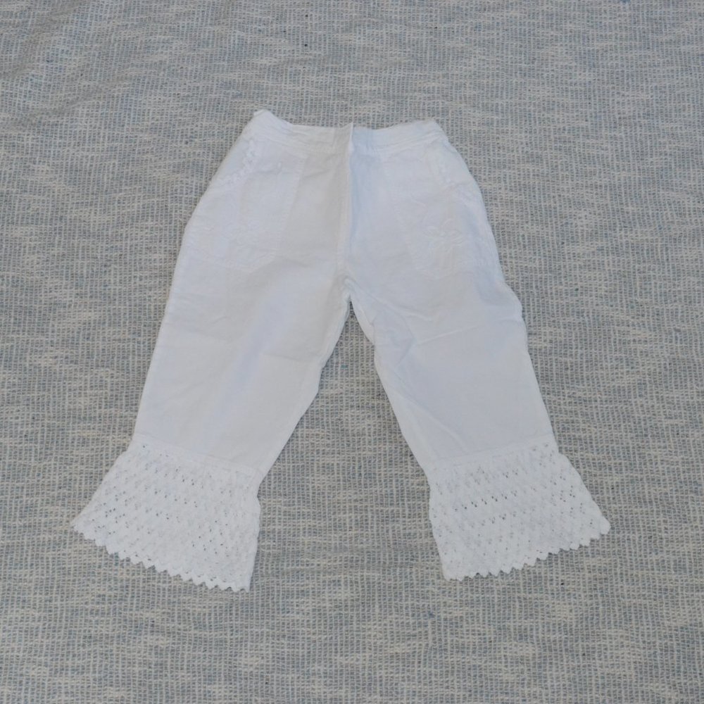 Gretty Zueger Girl's White Pants Size 6